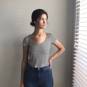Striped Crop Top